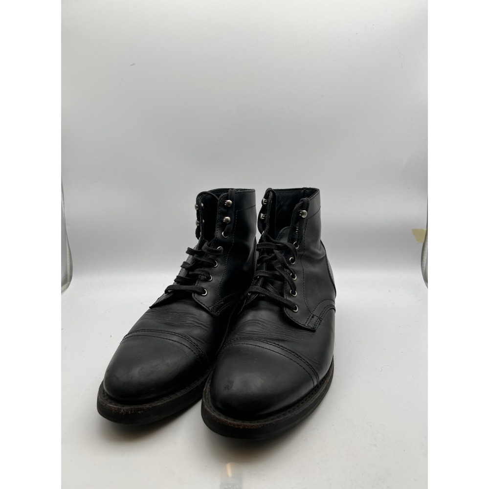 Thursday Boot Co Dr. Scholls Captain Black Matte Leather Cap Toe Boots Mens 9 US